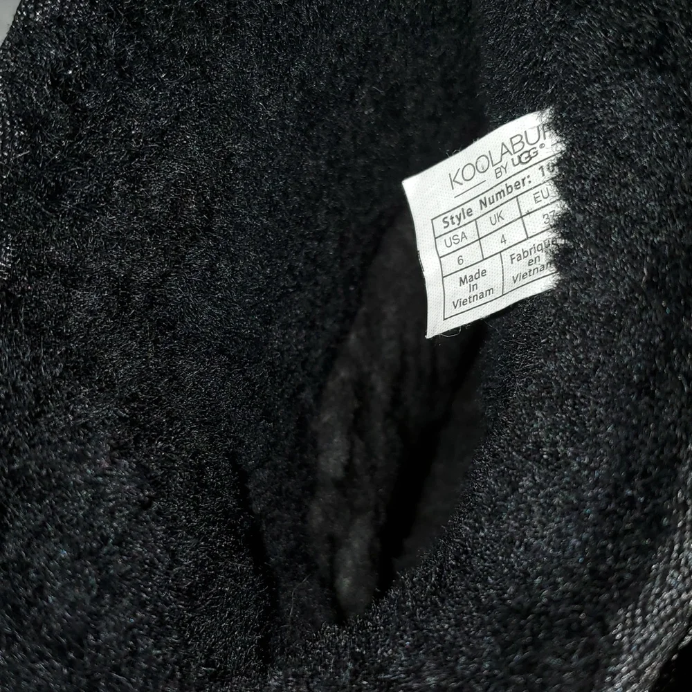 KOOLABURRA by UGG Black Faux Suede and Fur Lined Flat Heel Boots-NWOT-US… - Picture 10 of 13